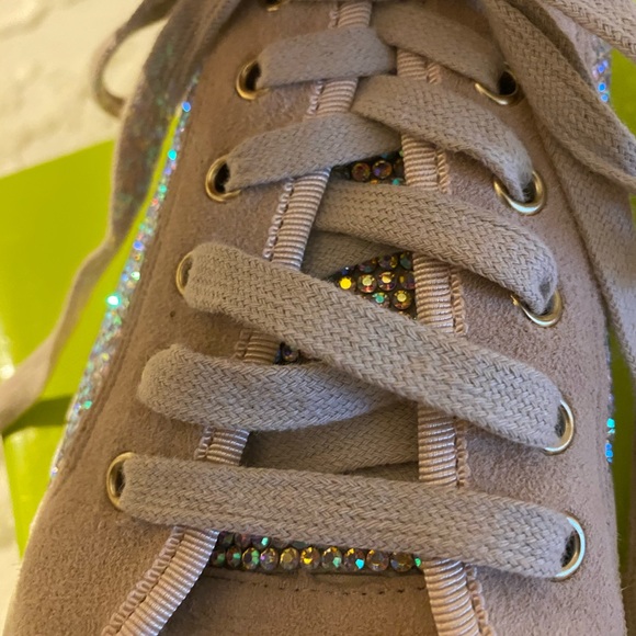 Gianni Bini Blush Sparkly Sneakers - Picture 4 of 7